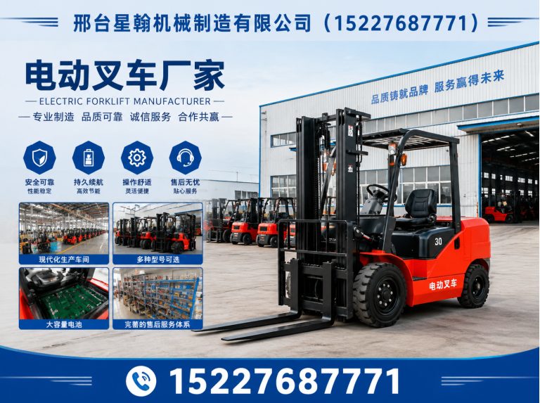 清河县锂电电动叉车展示图
